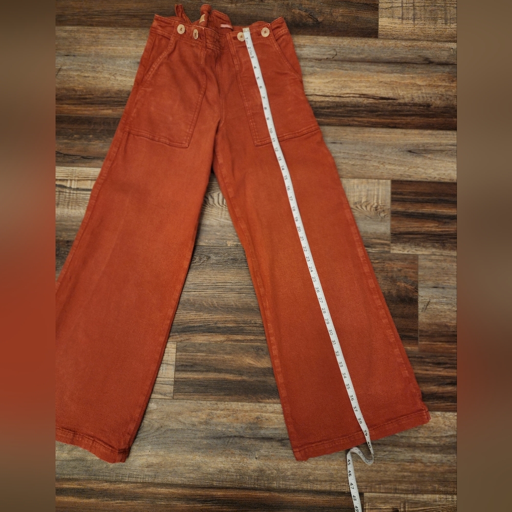 Pilcro Rust Wide-Leg Pants - Picture 2 of 11
